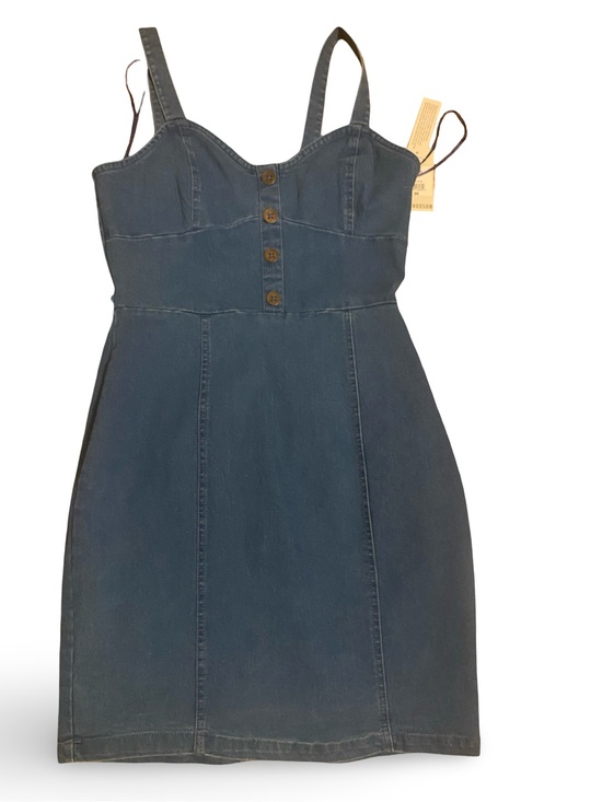 7th and hudson Dresses & Skirts - Indigo Denim Mini Dress with Button Bodice